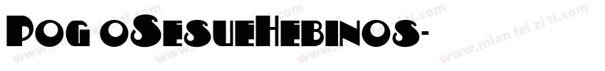 Pog oSesueHebinos字体转换